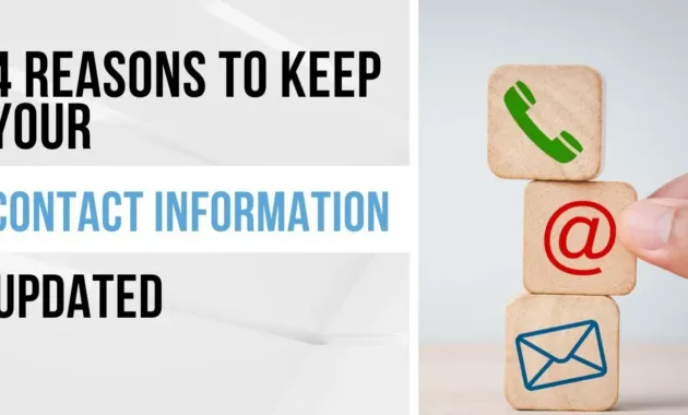 4 Reasons to Keep Your Contact Information Updated - YouTube
