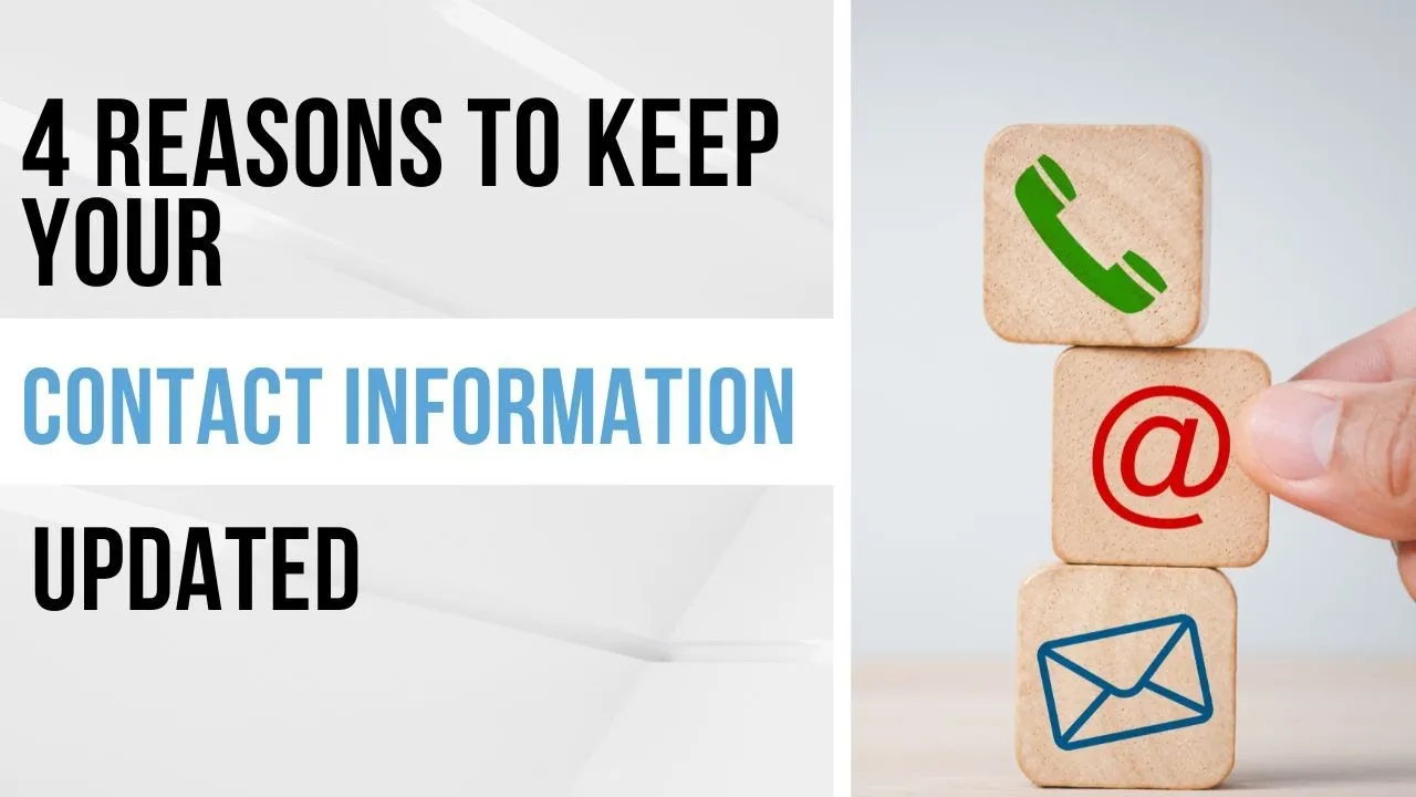 4 Reasons to Keep Your Contact Information Updated - YouTube