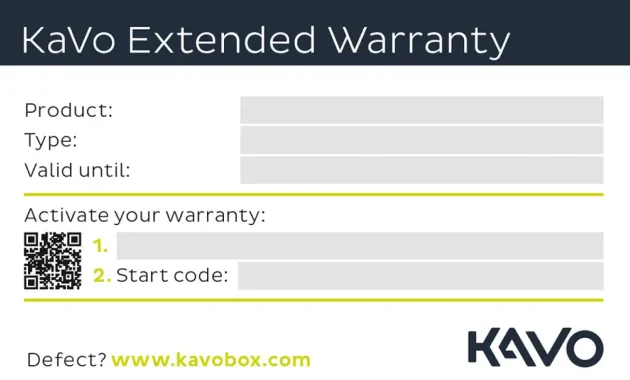 Activate Your Warranty Extension | KaVo Dental