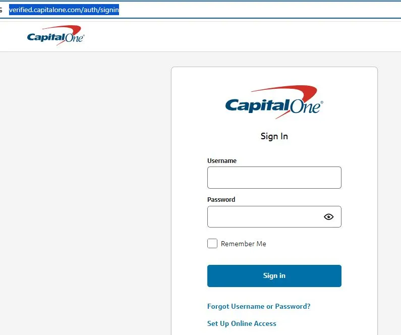 Capital One Credit Card Login Guide