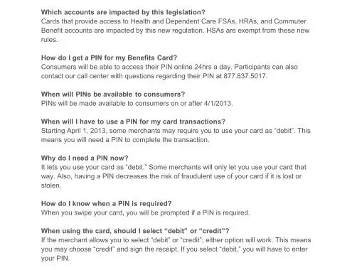 Debit Card PIN FAQ’s Frequently Asked Questions