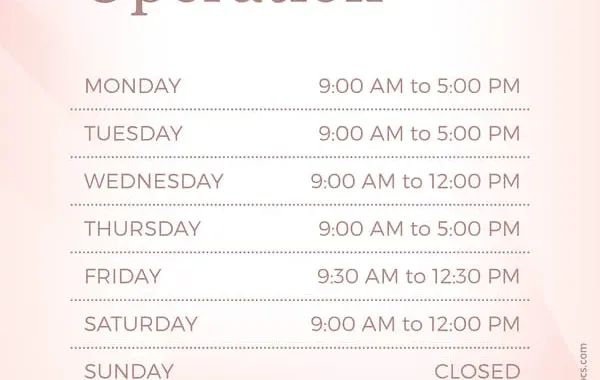 Free Colorful Office Hours Sign Template – SmashingDocs.com