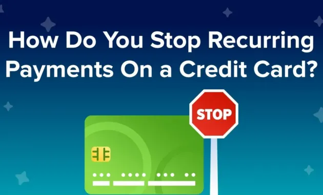 How do you stop recurring payments on a credit card? - YouTube