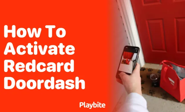 How to Activate Your RedCard on DoorDash - Playbite