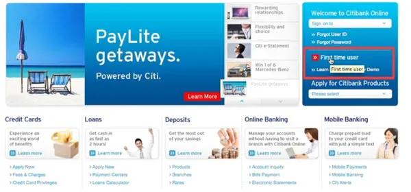 How to Apply and Register for Citibank Online Banking - Banking 1630