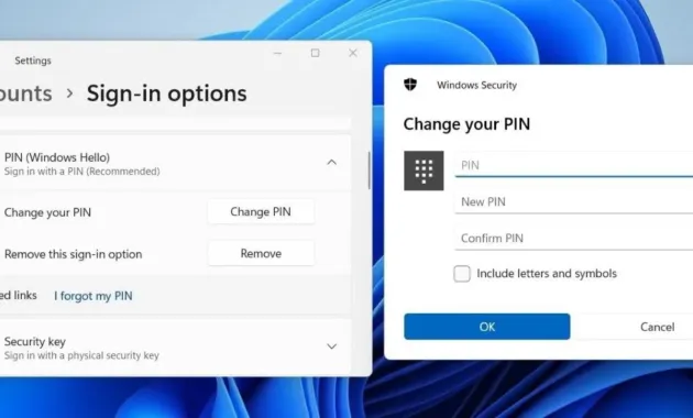 How to Change an Account PIN in Windows