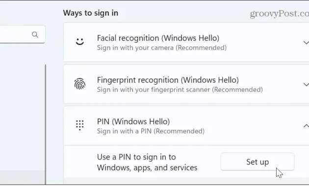 How to Create a PIN to Sign into Windows 11