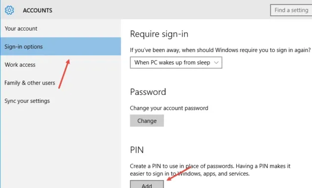 How to Enable PIN Security in Windows 10 - Stugon