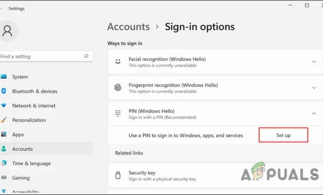 How to Fix Pin Error 0xD000A002 in Windows 11?