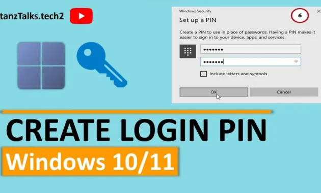 How To Set A Windows 11 Pin Code | How to Create a Pin on Windows 11
