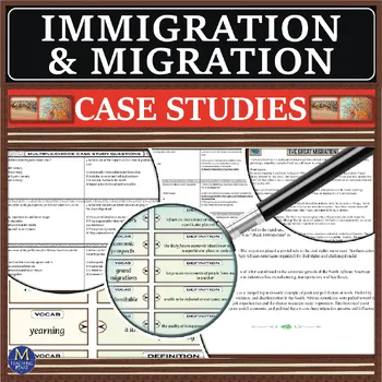 Immigration and Migration: Case Studies by M Teaching Peaks | TPT