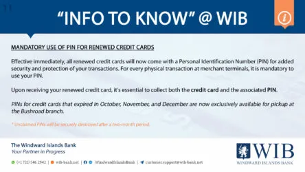 Info to know 4 - Deceased Account Holders - The Windward Islands Bank