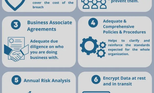 Infographic: 6 Steps To Mitigate Risks with PHI | First Healthcare