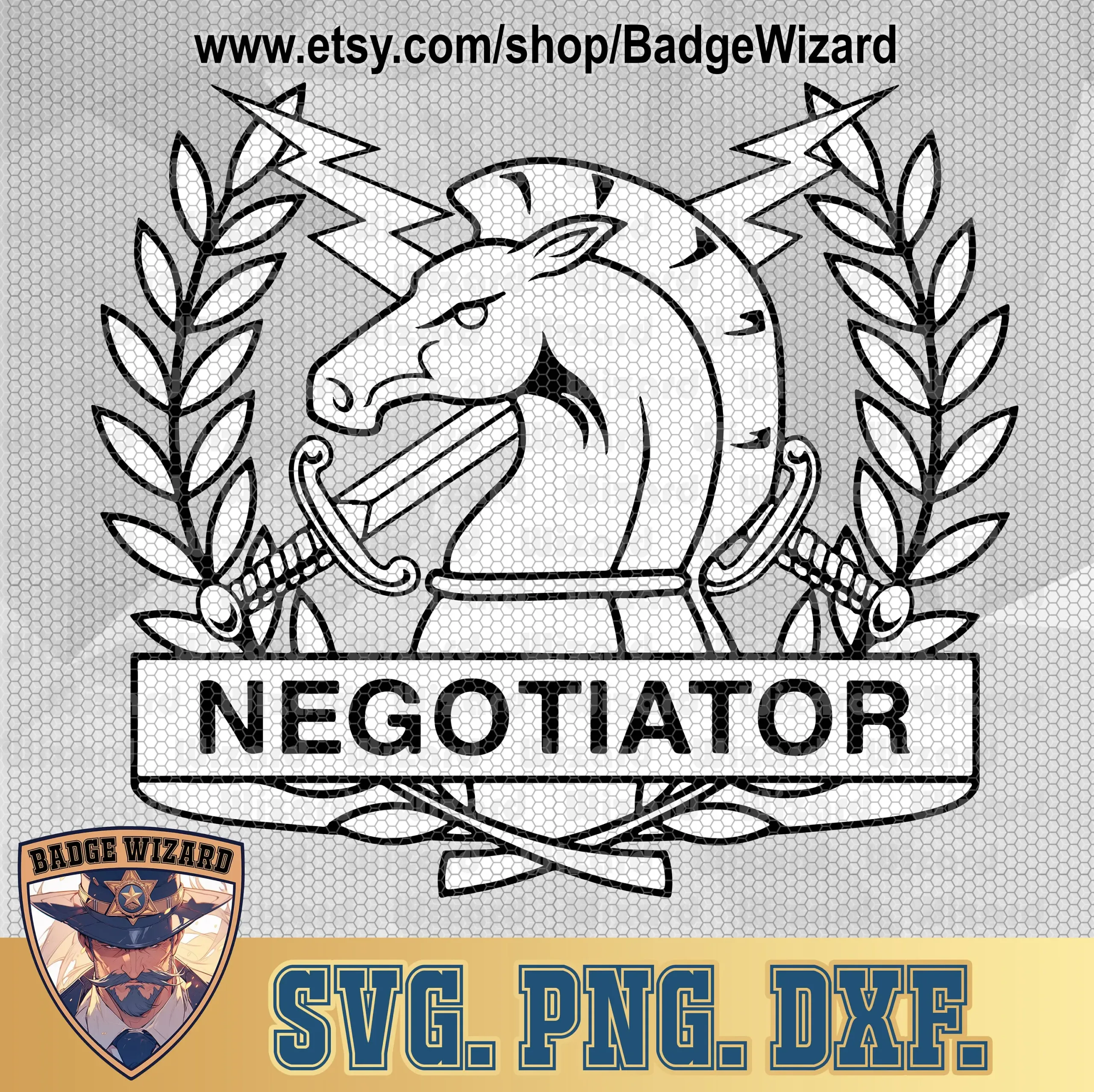 Law Enforcement Negotiator Pin Svg,police Crisis Negotiation PNG, Patch