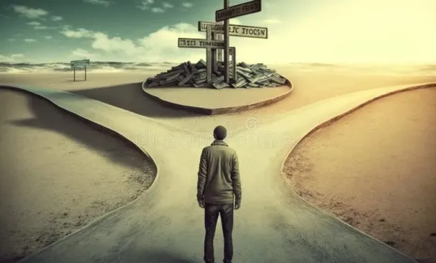 Path Choice Icons for Multiple Direction Solutions Stock Vector