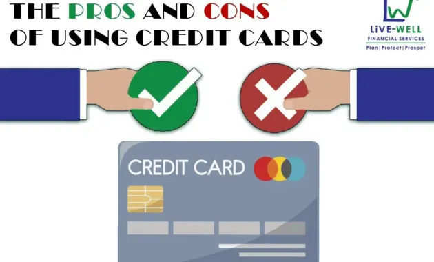 The Pros and Cons of Using Credit Cards - LIVE WELL FINANCIAL