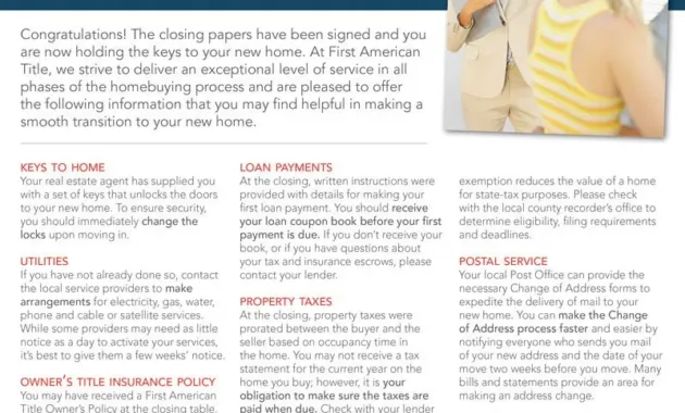 What Happens After Closing | Home buying process, First time home