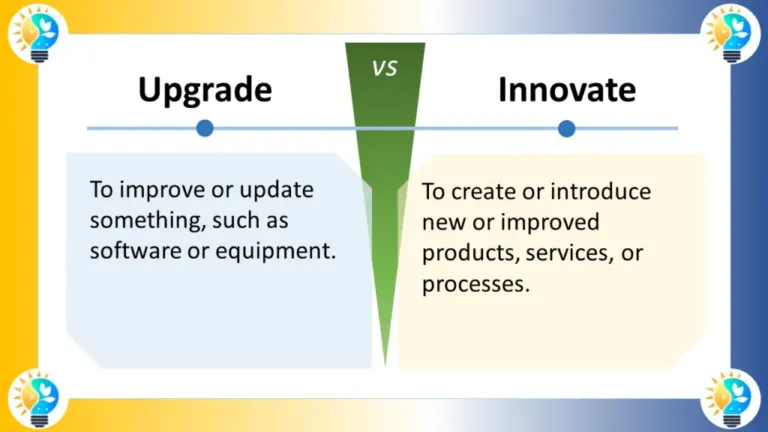 What is the difference between Innovate and Upgrade? - Innovations 4 EU